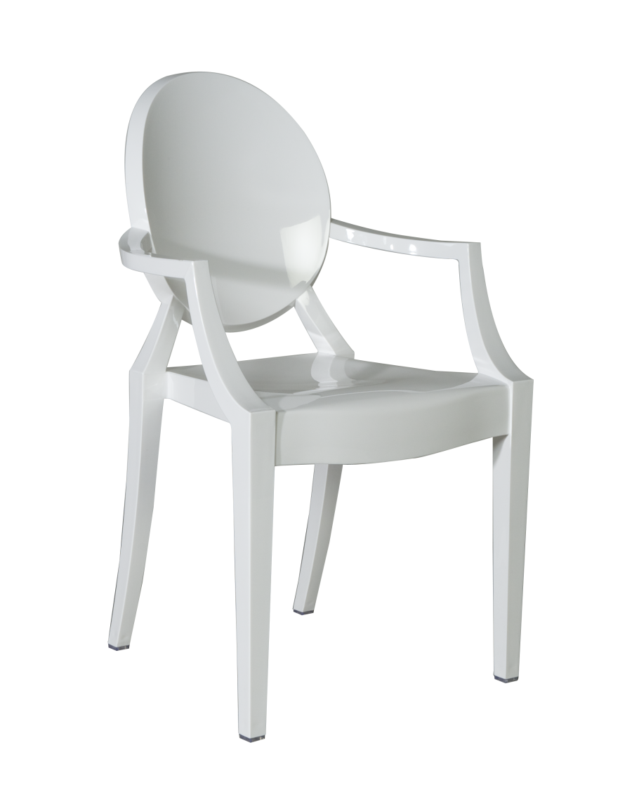 Phantom Resin Chair Arms, White