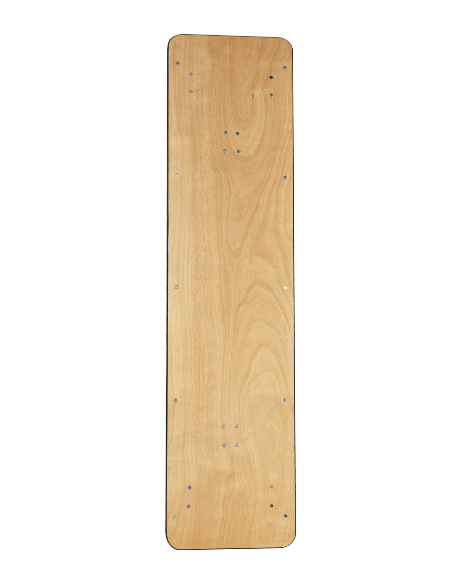 6 Foot Conference Wood Folding Table, Vinyl Edging