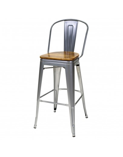 engrom Metal Bar Chair, Gunmetal Grey