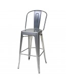 engrom Metal Bar Chair, Gunmetal Grey