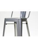 engrom Metal Bar Chair, Gunmetal Grey