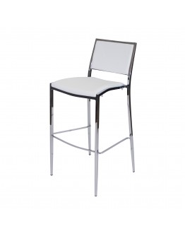 Bella Bar Chair, White