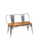 engrom Metal Bench Set, Gunmetal Grey