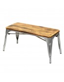 engrom Metal Bench Set, Gunmetal Grey