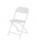 Rhino™ Children's Plastic Folding Chair, White