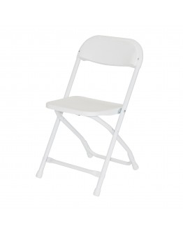 Rhino™ Children's Plastic Folding Chair, White