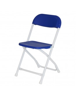 Rhino™ Children's Plastic Folding Chair, Blue