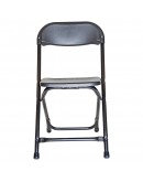 Rhino™ Children's Plastic Folding Chair, Black