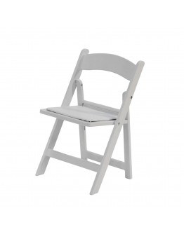 Children's Resin Folding Chair, White