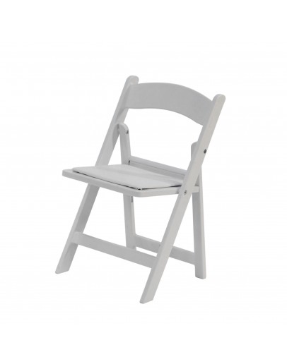 Children's Resin Folding Chair, White