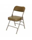 Rhino™ Metal Folding Chair, 2" Vinyl Beige Seat