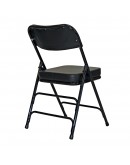 Rhino™ Metal Folding Chair, 2" Vinyl Black Seat