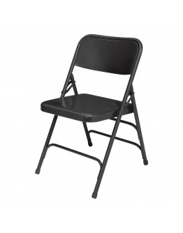 Rhino™ Metal Folding Chair, Black