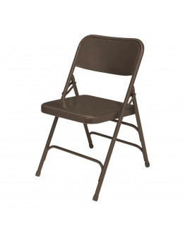 Rhino™ Metal Folding Chair, Brown