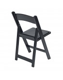 Resin Folding Chair, Black