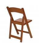 Resin Folding Chair, Brown