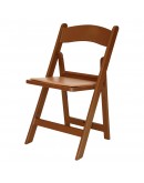 Resin Folding Chair, Brown