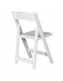 Wood Folding Chair, White