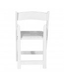 Wood Folding Chair, White