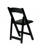 Wood Folding Chair, Black