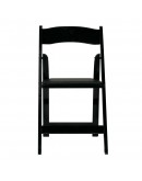 Wood Folding Chair, Black