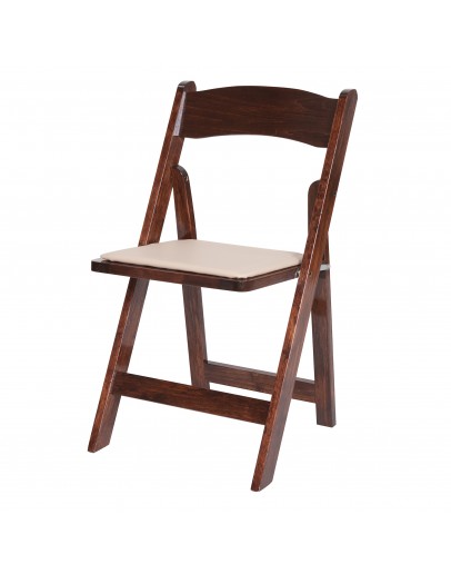 Wood Folding Chair, Fruitwood