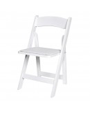 Wood Folding Chair, White