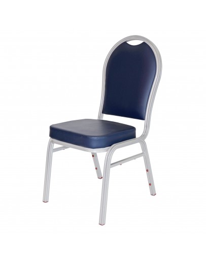 Stacking Banquet Chair, Navy Blue