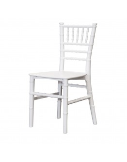 Children's Chiavari Resin Chair, White