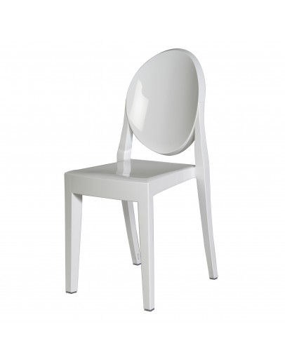 Phantom Resin Chair, no Arms, White