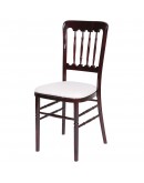 Versailles Banquet Wood Chair, All Colors, Cushion