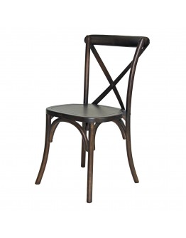 Lucca X-Back Wood Chair, Antique