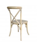 Lucca X-Back Wood Chair, Natural