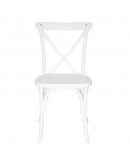 Lucca X-Back Resin Chair, White