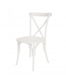 Lucca X-Back Resin Chair, White