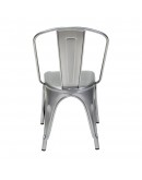 engrom Metal Chair, Gunmetal Grey