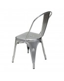 engrom Metal Chair, Gunmetal Grey