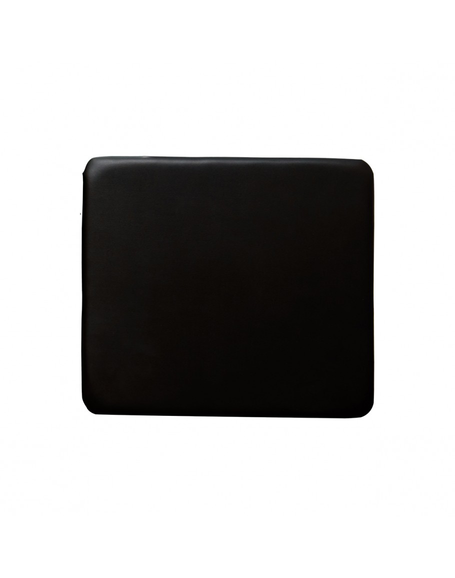 Black Replacement Seat Pad Vinyl Cushion for Commercial Resin Folding Chair 