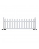 10 Foot Rhino™ Portable Vinyl Picket Fence Kit, White