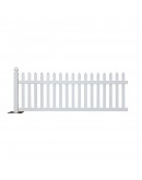 10 Foot Rhino™ Portable Vinyl Picket Fence Kit, White