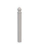 Rhino™ Portable Vinyl Picket Fence Post, White