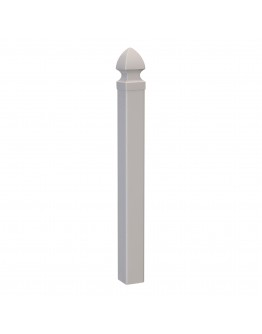 Rhino™ Portable Vinyl Picket Fence Post, White