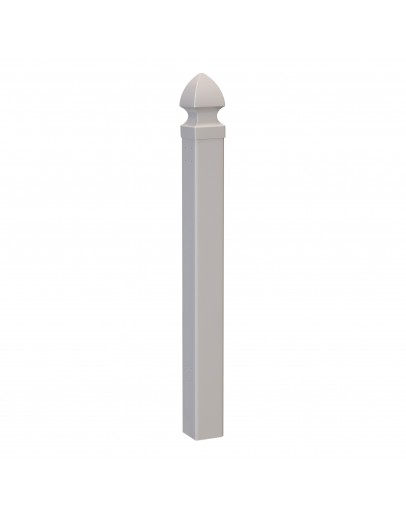 Rhino™ Portable Vinyl Picket Fence Post, White