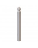 Rhino™ Portable Vinyl Picket Fence Post, White