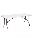 6 Foot Banquet Plastic Blow Mold Folding Table