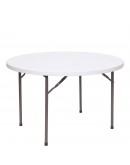 48 Inch Round Plastic Blow Mold Folding Table
