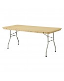 6 Foot Rhino™ Banquet Resin Folding Table, Tan