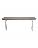 6 Foot Rhino™ Conference Resin Folding Table, Brown