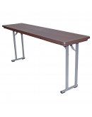6 Foot Rhino™ Conference Resin Folding Table, Brown