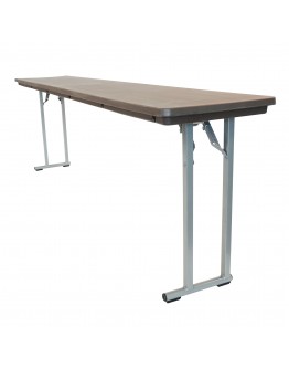 8 Foot Rhino™ Conference Resin Folding Table, Brown